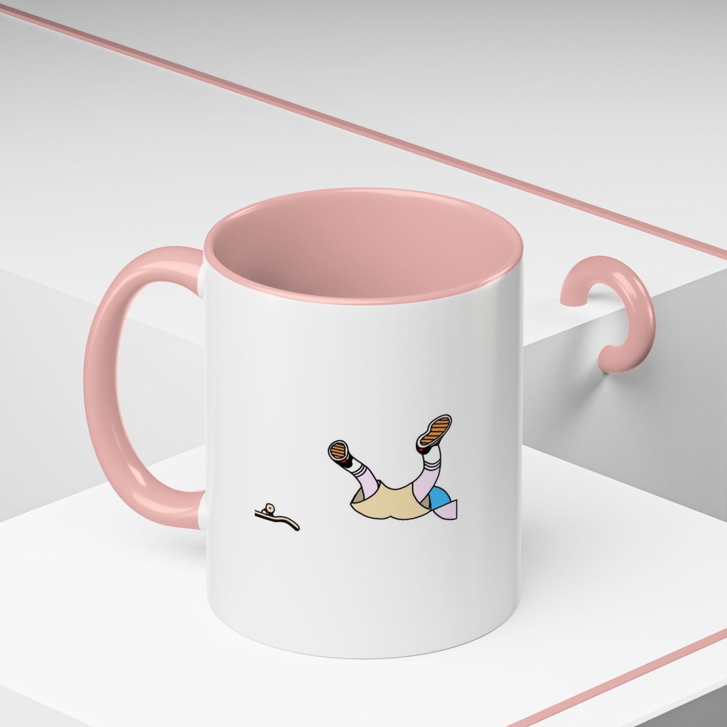 Skate Man アクセント コーヒーマグ | 5色展開 セラミック 11oz / 15oz
