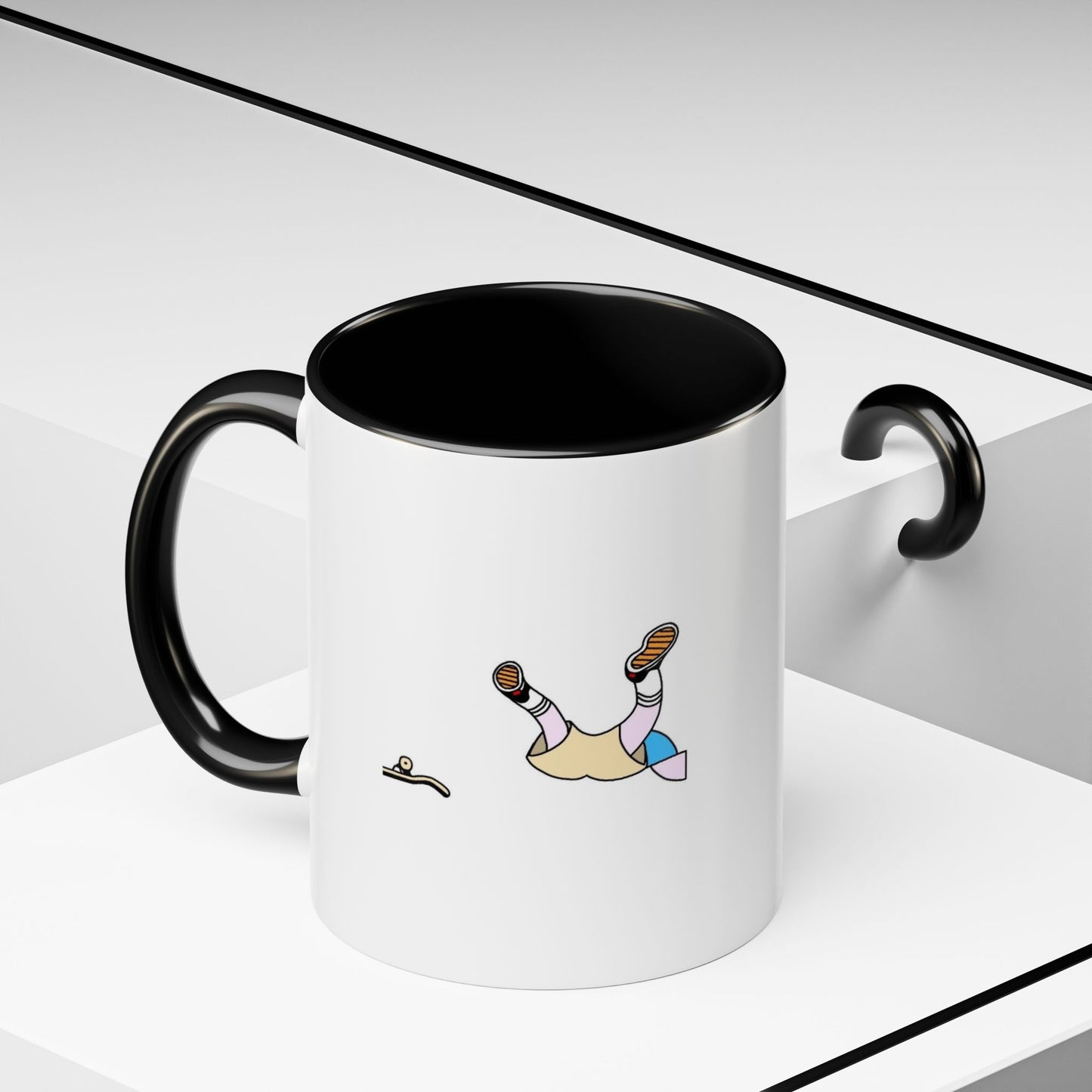 Skate Man アクセント コーヒーマグ | 5色展開 セラミック 11oz / 15oz