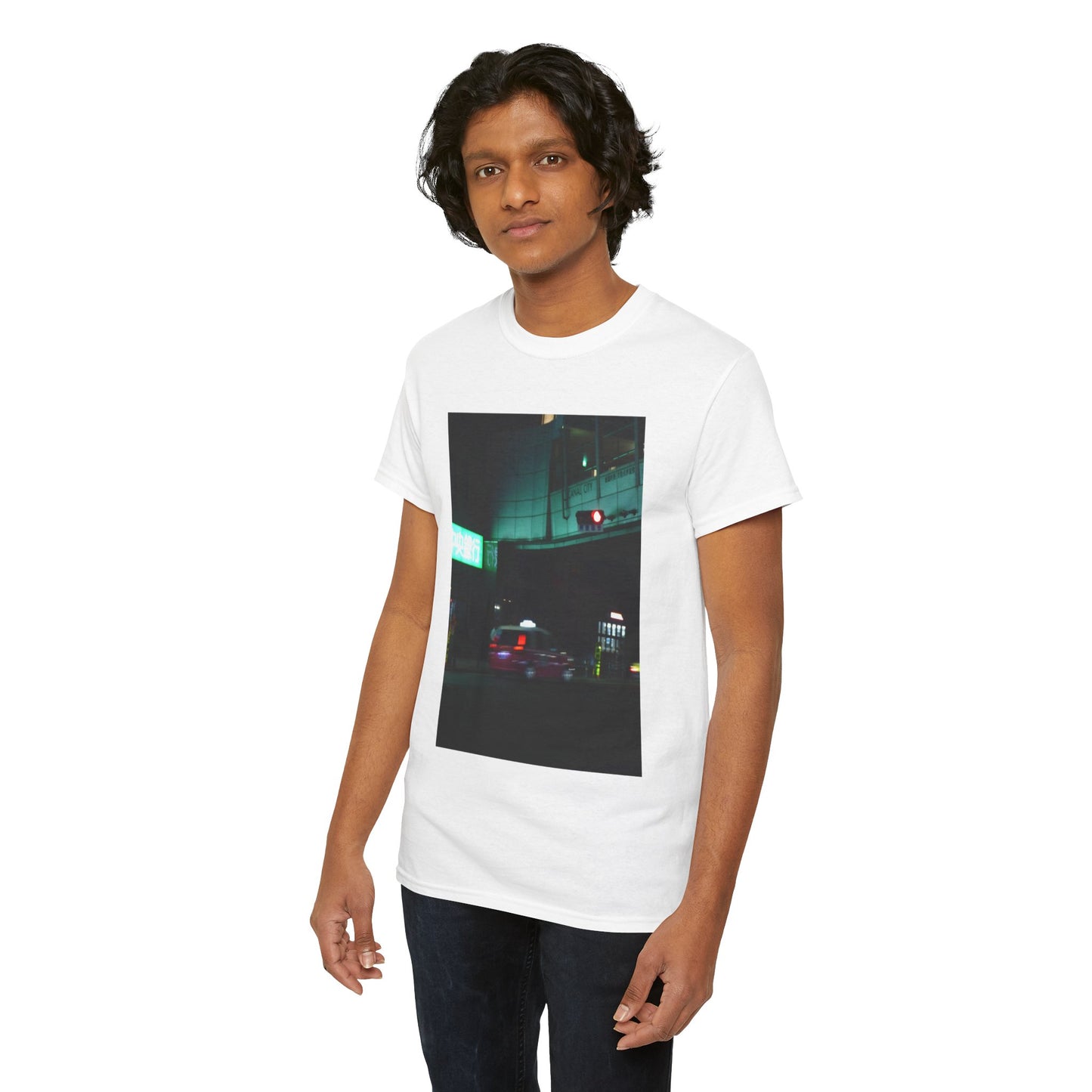 Japanese Traffic Photo Tee | 福岡ピンクタクシー ストリートフォト Tシャツ